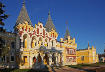 Fototapeta na wymiar Manor estate of Baron Von Derviz, Kiritsy, Ryazan region, Russia