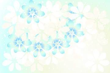 Flowers in a haze