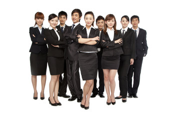 A team of business people