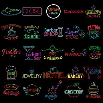 Icons of Neon Store Signs