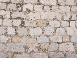 wall made of natural black stone