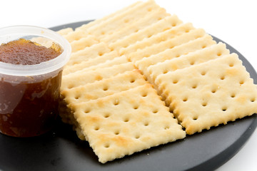 biscuit with pineapple jam