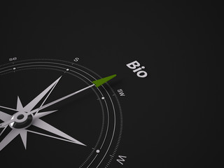 a 3d maded compass on a black screen