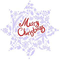 vignette of winter leaves 