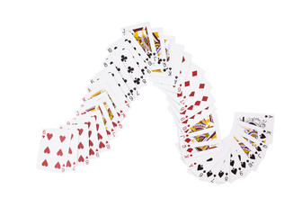 New unpacked playing cards.