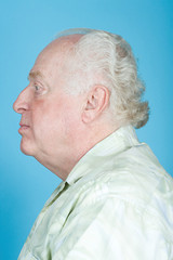 Obraz premium Profile of a senior man