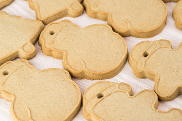 Gingerbread ornament cookies.