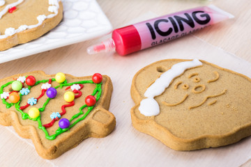 Gingerbread ornament cookies.
