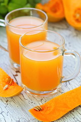 Fresh pumpkin juice