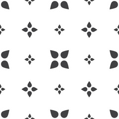 Monochrome geometric seamless universal patterns tiling.