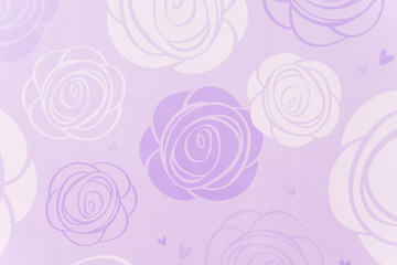 Fototapeta na wymiar white and purple rose pattern