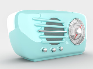 Vintage old fashioned radio