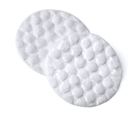 Cotton pad isolated on white
