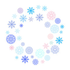 wreath of snowflakes