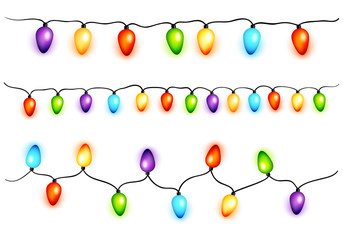 colorful christmas bulbs