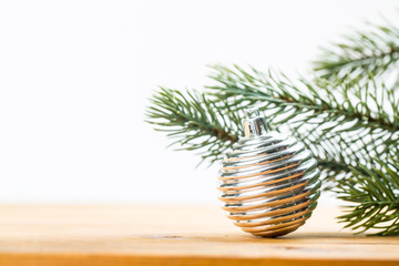 .Christmas objects hang