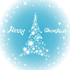 Happy New Year vector background with sign on a frozen window 