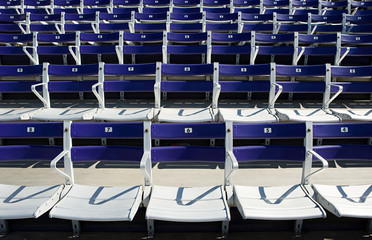 Fototapeta premium Empty spectator seats
