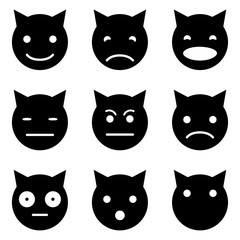 Fototapeta premium Kitten faces emotional