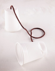 Chinese whispers, vertical image