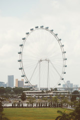 Naklejka premium Singapore Flyer - the Largest Ferris Wheel in the World