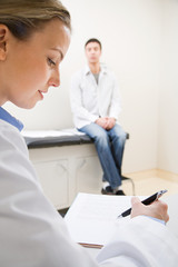 Obraz premium Doctor and patient