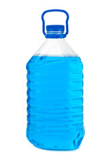 Naklejki  Butelka z niebieskim płynem