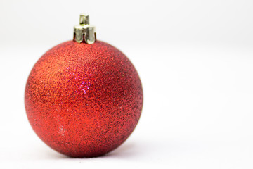 Christmas ornaments on a white background 