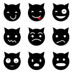 Fototapeta premium Kitten faces emotional
