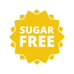 Sugar free button sign icon