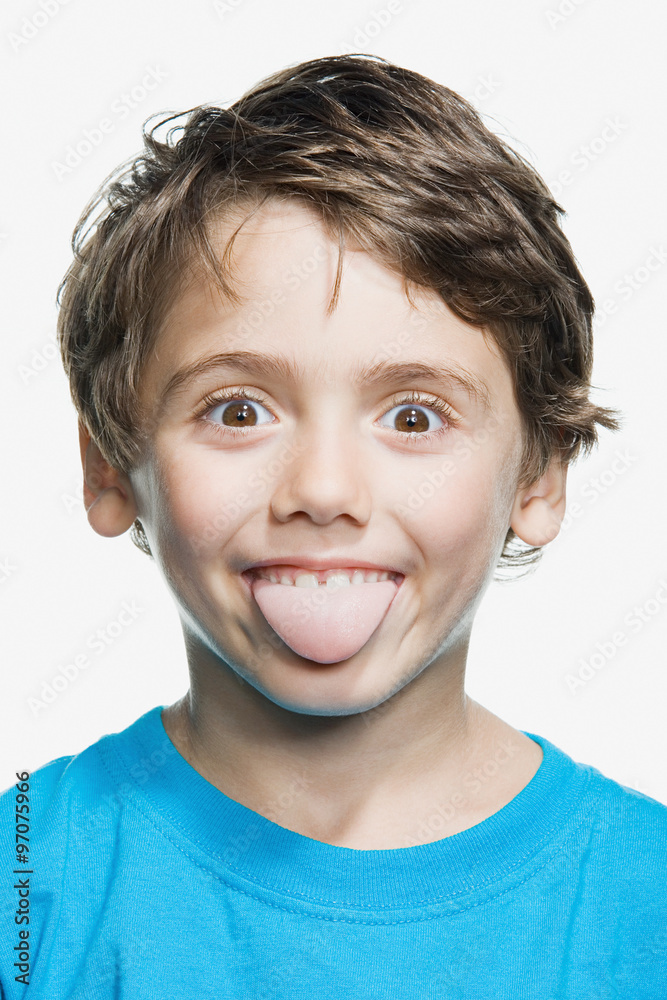 Wall mural portrait of a young boy