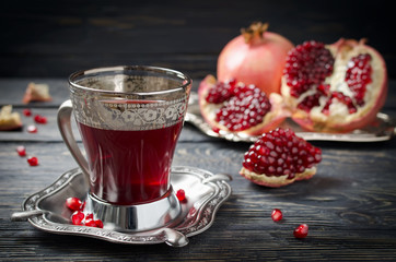 Pomegranate juice and pomegranate