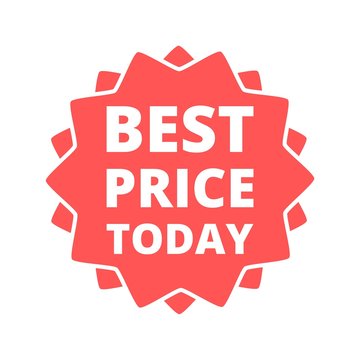 Best price today button sign icon