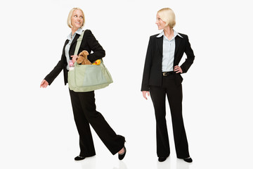Fototapeta premium Working mother