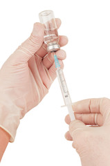 vaccine in hand
