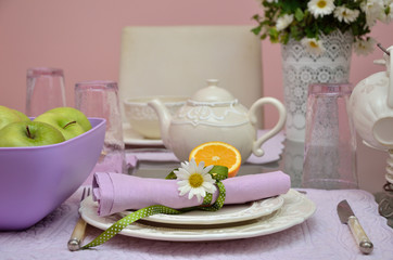 Porcelain breakfast plates