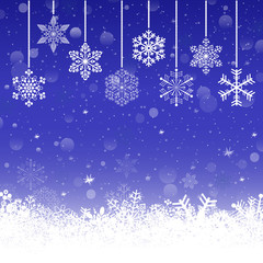 new year background with snowflake