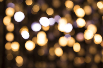 Abstract glittering lights, gold