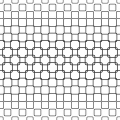 Repeating monochrome rounded square pattern design