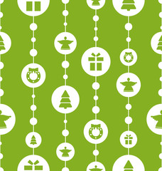  Christmas Seamless Pattern with Traditional Elements
