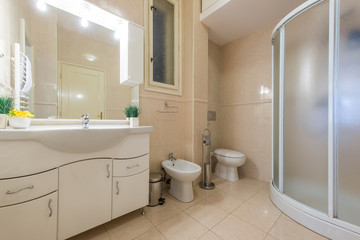 Fototapeta na wymiar Modern bathroom interior 