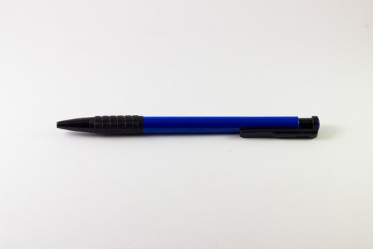 Blue Pen isolated on white background