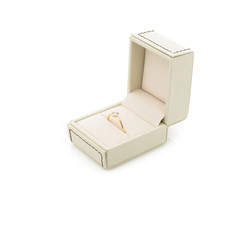 engagement ring in gift box