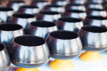 Monk's alms-bowl in temple