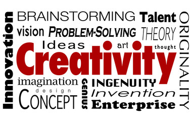 Creativity Word Collage Innovation Ideas Imagination Vision