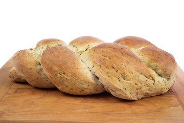Freshly Homemade Braided Garlic-Herb Bread