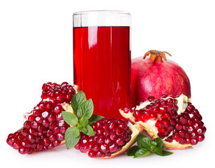 Pomegranate and juice