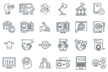 Education icon set