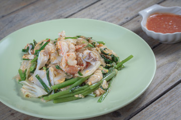 Thai food: Suki in without broth Seafood