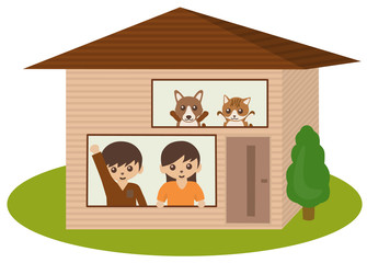 犬と猫との生活